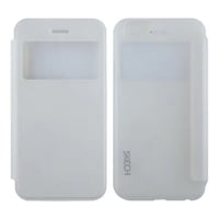 Nettech Apple iPhone 6S Uyumlu Pencereli Kapaklı Kılıf (Beyaz) VR9340