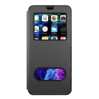 Nettech Realme C20 Uyumlu Pencereli Kapaklı Kılıf (Siyah) NT89203