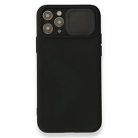 Nettech Apple iPhone 12 Pro Uyumlu Kızaklı Kamera Korumalı Arka Koruma Kılıf (Siyah) NT86075