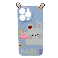 Nettech Apple iPhone 13 Pro Uyumlu Sevimli Ayı Seri Arka Koruma Kılıf (Çeşitli Renk) NT95159