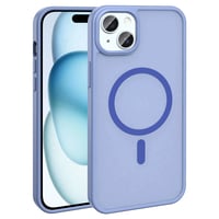 Apple iPhone 14 Plus Kılıf Magsafe Şarj Özellikli Mat Arka Yüzey Zore Sio Kapak  Lila