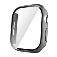 Apple Watch 10 46mm Sert PC Kasa ve Ekran Koruyucu Zore Watch Gard 35  Koyu Gri