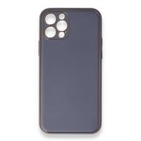 Nettech Apple iPhone 13 Pro Max Uyumlu Coco Leather Seri Arka Koruma Kılıf (Gri) NT90472