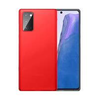 Nettech Samsung Galaxy Note 20 Uyumlu Nano Arka Koruma Kılıf (Kırmızı) NT82656