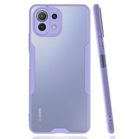 Nettech Xiaomi Mi 11 Lite Uyumlu Platin Seri Arka Koruma Kılıf (Lila) NT86626