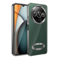 Xiaomi Redmi A3 4G 2024 Kılıf Kamera Korumalı Logo Gösteren Zore Omega Kapak  Siyah