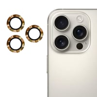 Nettech Apple iPhone 16 Pro Max Uyumlu Alüminyum Seri Kamera Cam Koruyucu (Kahverengi) NT111116