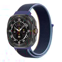 ​​Galaxy Watch Ultra 47mm Zore KRD03 Hasır Kordon  Lacivert