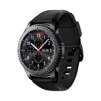 Samsung Gear S3 Frontier  Paslanmaz Çelik  49mm  Bluetooth WiFi  Siyah