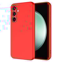 Galaxy S25 Kılıf Zore Mara Lansman Kapak Kırmızı