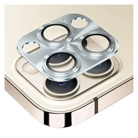 Nettech Apple iPhone 12 Pro Uyumlu Metalik Seri Kamera Cam Koruyucu (Gümüş) NT90375