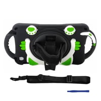 Nettech Apple iPad Mini Uyumlu Sweet Cat Seri Arka Koruma (SiyahYeşil) NT95909