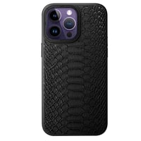 Nettech Apple iPhone 14 Pro Uyumlu Spor Deri Seri Arka Koruma Kılıf (Siyah) NT101442