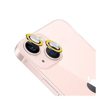 Nettech Apple iPhone 13 Uyumlu FosFor Seri Kamera Cam Koruyucu (Sarı) NT95781