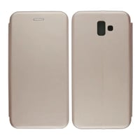 Nettech Samsung Galaxy J610 J6 Plus Uyumlu Kapaklı Kılıf (Rose Gold) VR18224