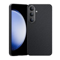 Nettech Samsung Galaxy S24 Uyumlu NTN018 Kevlar Carbon Arka Koruma Kılıf (Siyah) NT106454