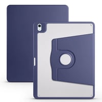 Apple iPad Air 13 2024 Kılıf Zore Termik Kalem Bölmeli Dönebilen Standlı Kılıf  Lacivert