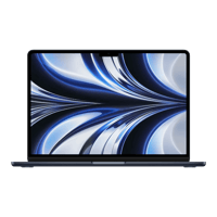 Apple MacBook Air 13.6 inch (13.6inch, 2022)  2.42 GHz M2 10GPU  16 GB  256 GB  Gece yarısı
