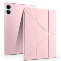 Xiaomi Redmi Pad Pro Kılıf Zore Tri Folding Kalem Bölmeli Standlı Kılıf  Rose Gold