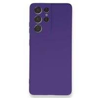 Nettech Samsung Galaxy S21 Ultra Uyumlu Nano Arka Koruma Kılıf (Lila) NT87479