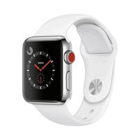 Apple Watch Series 3  Alüminyum  38mm  Cellular  Gümüş
