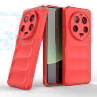 Xiaomi Mi 13 Ultra Kılıf Esnek TPU Oyuklu Arka Yüzey Tasarımlı Zore Etnik Silikon Kapak  Kırmızı