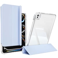 ​​​Apple iPad Pro 11 2024 Kılıf Magnetik Ayrılabilen Airbagli Zore Sliding Tablet Kılıfı  Mavi Açık