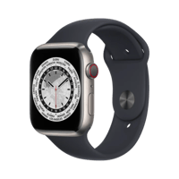 Apple Watch Series 7  Titanyum  45mm  Cellular  Gümüş