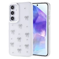 Galaxy A35 Kılıf Airbag Tasarımlı Simli Şeffaf Zore Kutup Kapak  Fiyonk