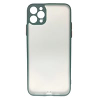 Nettech Apple iPhone 12 Pro Uyumlu Kontrast Renkli Tuş Seri Arka Koruma Kılıf (Yeşil) NT88626