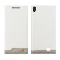 Nettech Sony Xperia Xa1 Uyumlu Cüzdan Kapaklı Kılıf (Beyaz) VR1882