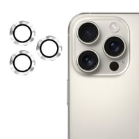 Nettech Apple iPhone 16 Pro Max Uyumlu Alüminyum Seri Kamera Cam Koruyucu (Beyaz) NT111114