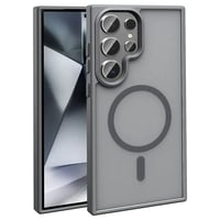 Galaxy S25 Ultra Kılıf Magsafe Şarj Özellikli Mat Arka Yüzey Zore Sio Kapak  Gri