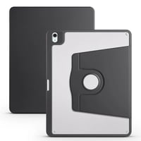 Apple iPad Air 13 2024 Kılıf Zore Termik Kalem Bölmeli Dönebilen Standlı Kılıf  Siyah