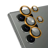 Galaxy S23 Ultra Zore CL12 Premium Safir Parmak İzi Bırakmayan AntiReflective Kamera Lens Koruyucu  Turuncu