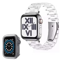 Nettech Apple Watch Seri 44/42 mm Uyumlu Kasa Korumalı Kordon (Beyaz) NT102999