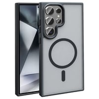 Galaxy S25 Ultra Kılıf Magsafe Şarj Özellikli Mat Arka Yüzey Zore Sio Kapak  Siyah