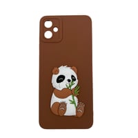 Nettech Samsung Galaxy A05 Uyumlu Maskot Seri Arka Koruma Kılıf (Kahverengi) NT109765