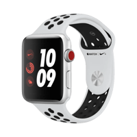 Apple Watch Series 3 Nike  Alüminyum  42mm  GPS + Cellular  Gümüş