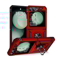 Galaxy Z Flip 6 Kılıf Zore Vega Kapak Kırmızı