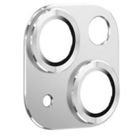 Nettech Apple iPhone 14 Uyumlu Metalik Seri Kamera Cam Koruyucu (Gri) NT97522