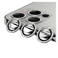 Nettech Apple iPhone 13 Pro Max Uyumlu Diamond Taşlı Model Kamera Cam Koruyucu (Gri) NT94613