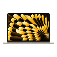 Apple MacBook Air 13"  M3 chip with 8core CPU and 10core GPU  16 GB  256 GB  Yıldız ışığı