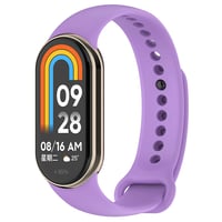 Xiaomi Mi Band 8 Serisi Klasik Kordon Silikon Strap Kayış  Lila