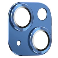 Nettech Apple iPhone 14 Uyumlu Metalik Seri Kamera Cam Koruyucu (Mavi) NT97524