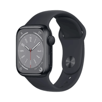 Apple Watch Series 8  Alüminyum  41mm  GPS  Gece yarısı