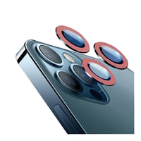 Nettech Apple iPhone 13 Pro Uyumlu FosFor Seri Kamera Cam Koruyucu (Kırmızı) NT95782