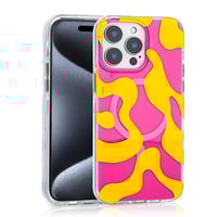 Apple iPhone 16 Pro Kılıf Magsafe Şarj Özellikli Zore Stilo Kapak  Sarı