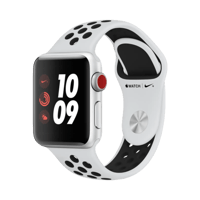 Apple Watch Series 3 Nike  Alüminyum  38mm  GPS + Cellular  Gümüş