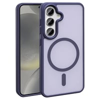 Galaxy S24 FE Kılıf Magsafe Şarj Özellikli Mat Arka Yüzey Zore Sio Kapak  Lila